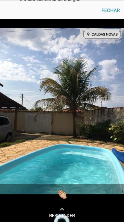 Otima Casa Caldas Novas 2 Km Do Centro Para Ate 14 Pesssoas Com Piscina Aquecida, Churrrasqueira, Wifi Exteriér fotografie